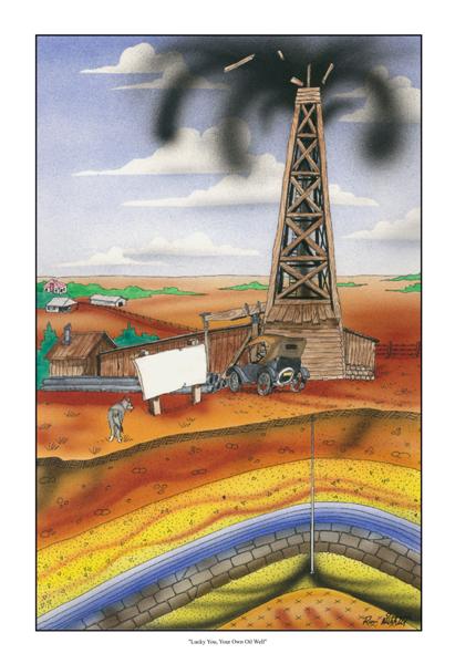 Lucky you. Your own oil well.